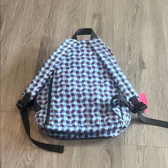 Blue and Maroon backpack